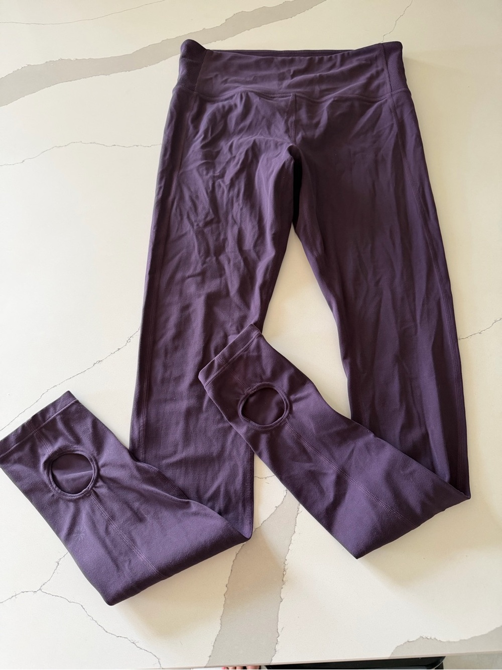 Athleta Purple Eggplant Yoga Leggings – Women’s Size Medium